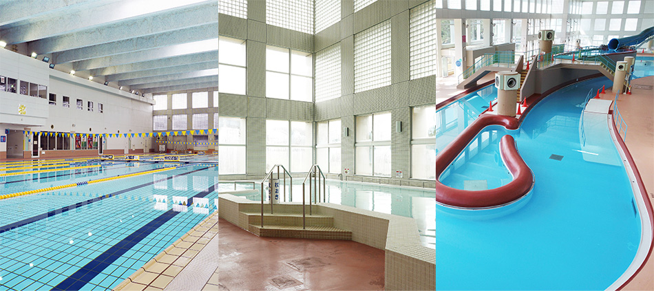 アクアブルー多摩は、季節を問わず利用できる総合屋内温水プールです。